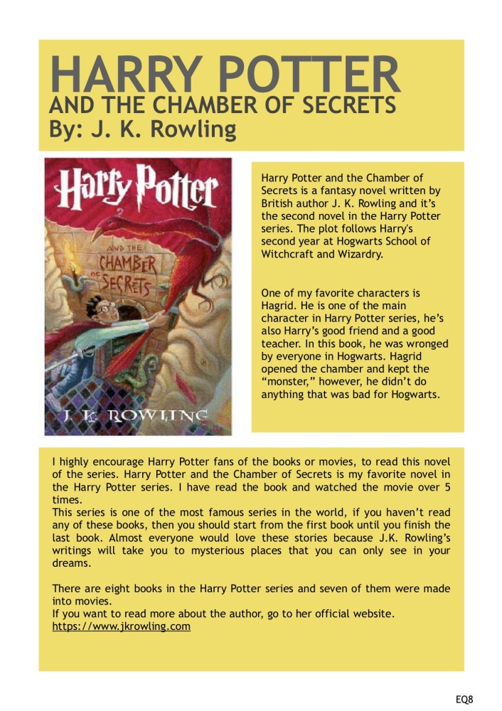 harry potter chamber of secrets book pdf